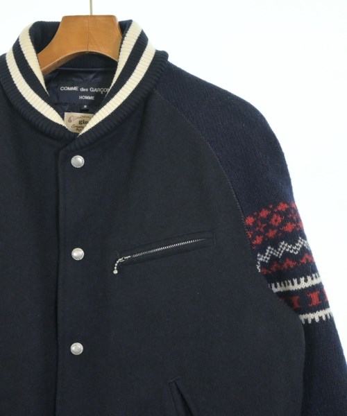 COMME des GARCONS HOMME（コムデギャルソンオム）スタジャン 紺 サイズ:S メンズ/2200681626027