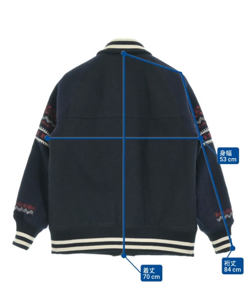COMME des GARCONS HOMME（コムデギャルソンオム）スタジャン 紺 サイズ:S メンズ/2200681626027