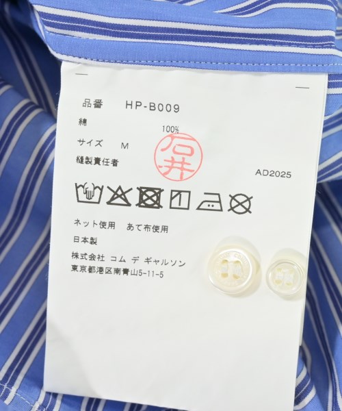 COMME des GARCONS HOMME（コムデギャルソンオム）カジュアルシャツ 青 サイズ:M メンズ/2200613273237