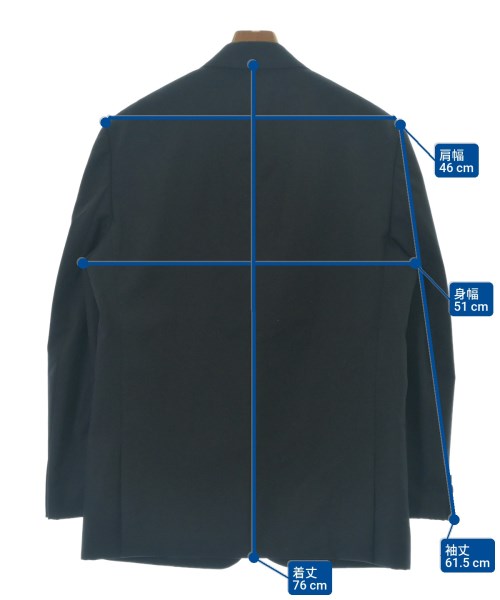 COMME des GARCONS HOMME（コムデギャルソンオム）ジャケット 黒 サイズ:XS メンズ/2200680887078