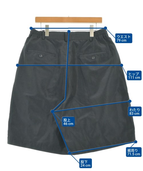 COMME des GARCONS HOMME（コムデギャルソンオム）ショートパンツ 黒 サイズ:L メンズ/2200694973200