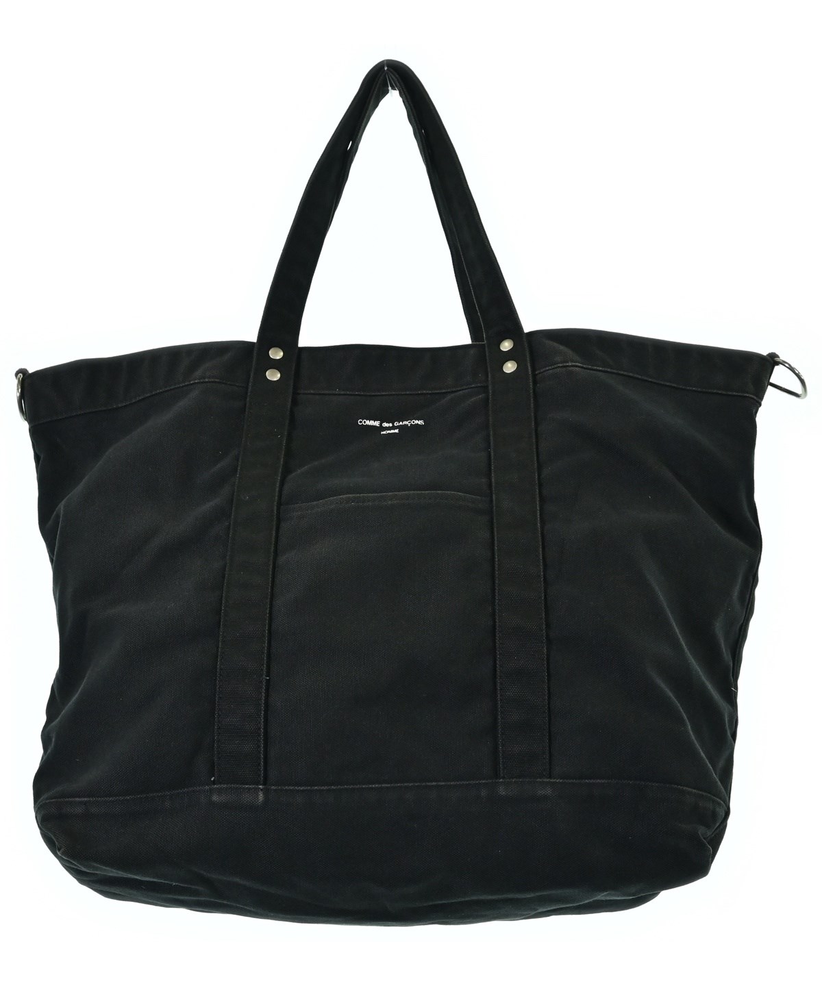 COMME des GARÇONS HOMME ブラックトートバッグ COMME des GARCONS HOMME（コムデギャルソンオム）トートバッグ 黒