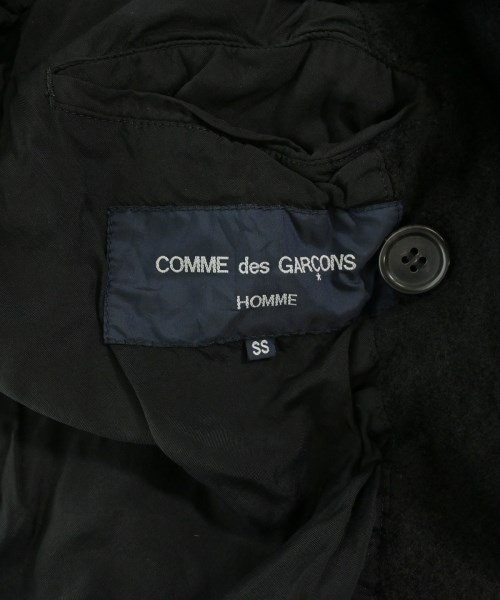 COMME des GARCONS HOMME（コムデギャルソンオム）ピーコート 黒 サイズ:SS メンズ/2200697564023