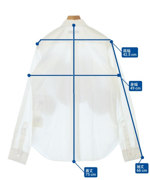 COMME des GARCONS HOMME（コムデギャルソンオム）カジュアルシャツ 白 サイズ:M メンズ/2200697701275