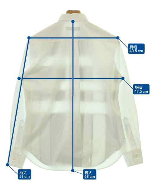 COMME des GARCONS HOMME（コムデギャルソンオム）カジュアルシャツ 白 サイズ:XS メンズ/2200698056091