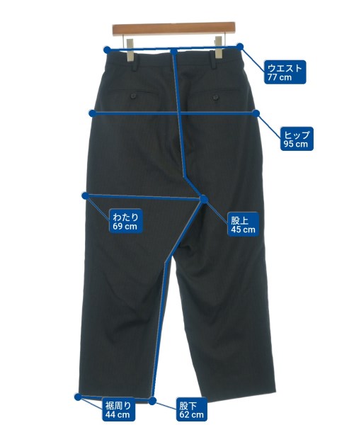 COMME des GARCONS HOMME（コムデギャルソンオム）スラックス 黒 サイズ:XS メンズ/2200699868099