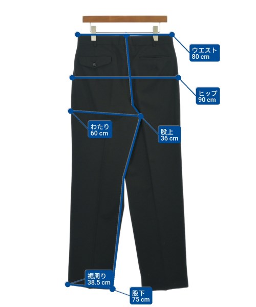 COMME des GARCONS HOMME（コムデギャルソンオム）スラックス 黒 サイズ:L メンズ/2200697133472