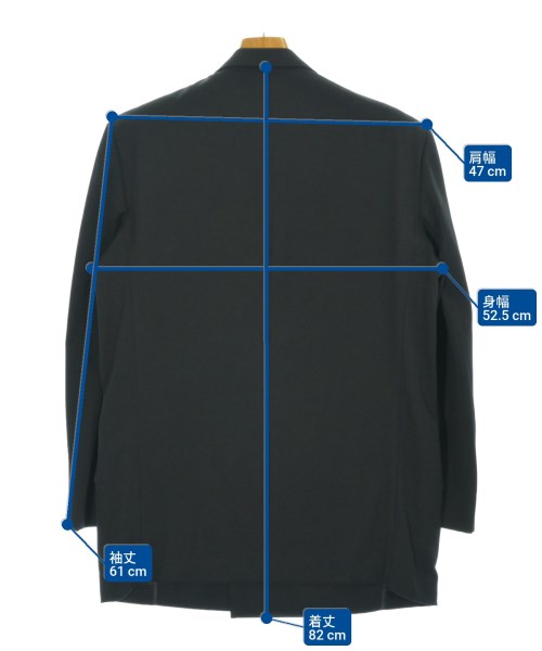 COMME des GARCONS HOMME（コムデギャルソンオム）テーラードジャケット 黒 サイズ:M メンズ/2200697133496