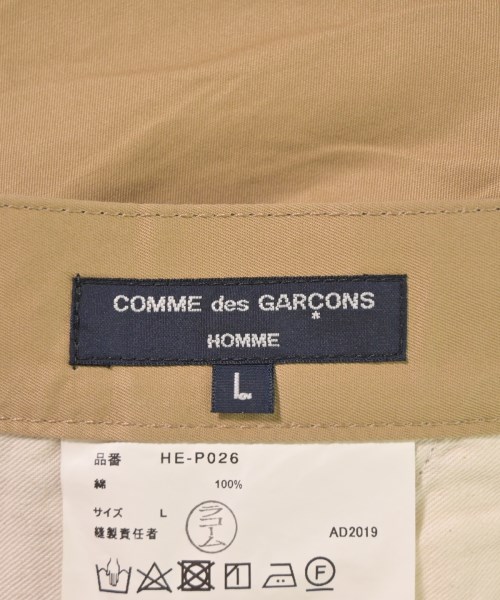 COMME des GARCONS HOMME（コムデギャルソンオム）チノパン ベージュ サイズ:L メンズ/2200696003165