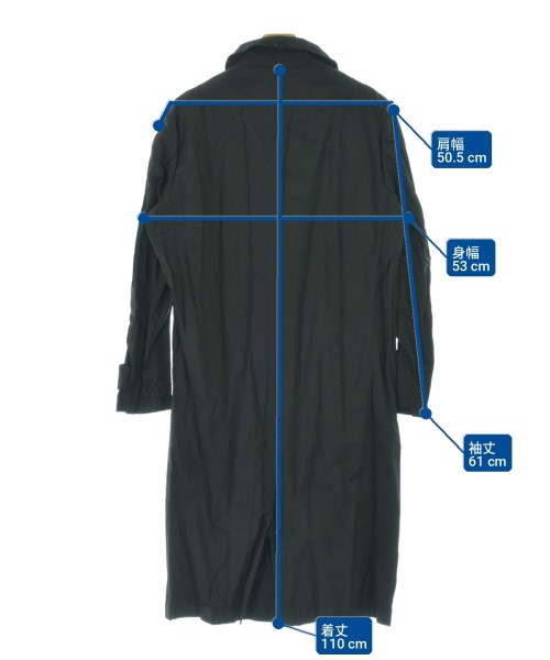 COMME des GARCONS HOMME（コムデギャルソンオム）ステンカラーコート 黒 サイズ:XS メンズ/2200700658282