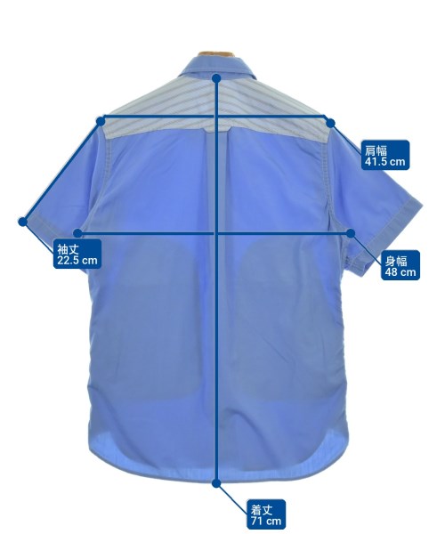 COMME des GARCONS HOMME（コムデギャルソンオム）カジュアルシャツ 青 サイズ:XS メンズ/2200701525019