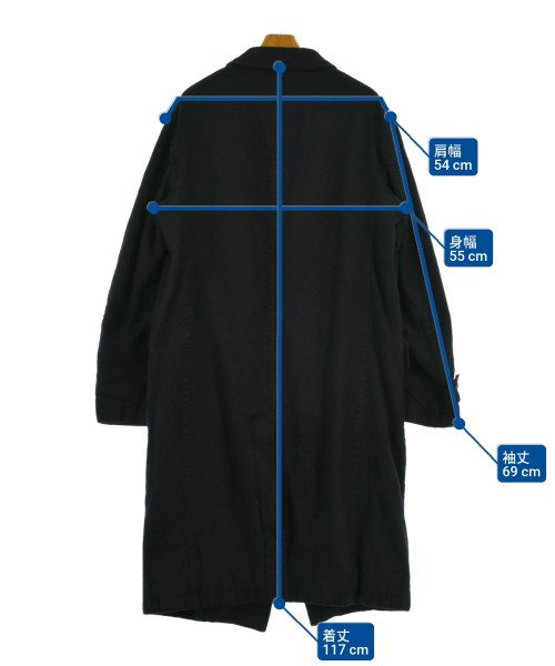 COMME des GARCONS HOMME（コムデギャルソンオム）ステンカラーコート 紺 サイズ:M メンズ/2200654768013