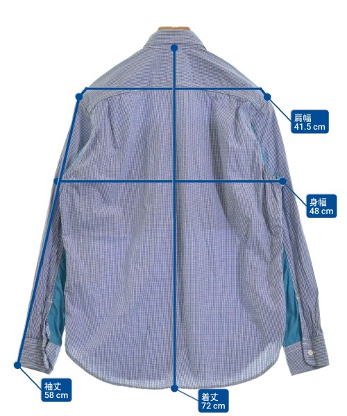 COMME des GARCONS HOMME（コムデギャルソンオム）カジュアルシャツ 青 サイズ:XS メンズ/2200650842120