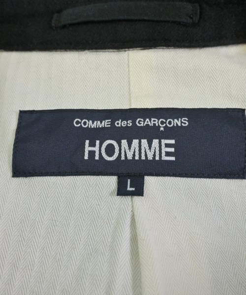 COMME des GARCONS HOMME（コムデギャルソンオム）ステンカラーコート 黒 サイズ:L メンズ/2200655070016