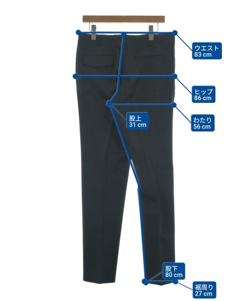 COMME des GARCONS HOMME（コムデギャルソンオム）スラックス 黒 サイズ:L メンズ/2200656316038