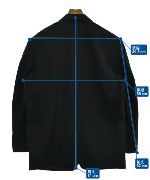 COMME des GARCONS HOMME（コムデギャルソンオム）カジュアルジャケット 黒 サイズ:M メンズ/2200656570041