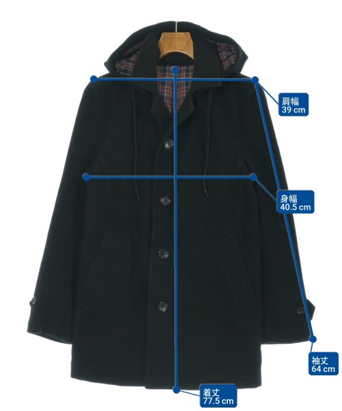 COMME des GARCONS HOMME（コムデギャルソンオム）コート 黒 サイズ:XS メンズ/2200646512082