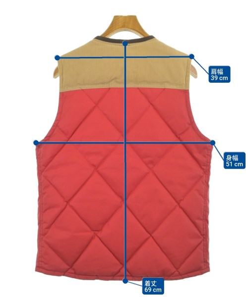 COMME des GARCONS HOMME（コムデギャルソンオム）ダウンジャケット/ダウンベスト 赤 サイズ:M メンズ/2200652759037