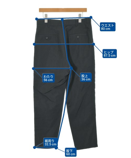 COMME des GARCONS HOMME（コムデギャルソンオム）スラックス 黒 サイズ:S メンズ/2200657689032