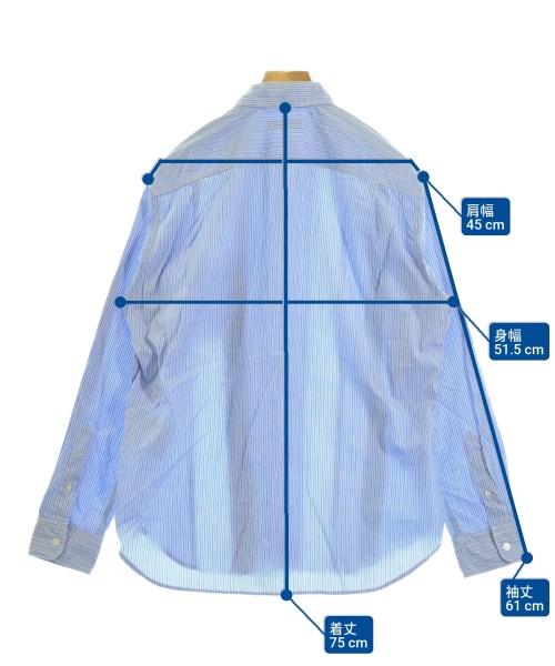 COMME des GARCONS HOMME（コムデギャルソンオム）カジュアルシャツ 青 サイズ:M メンズ/2200657947224