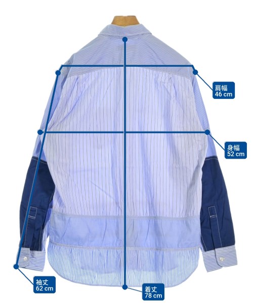 COMME des GARCONS HOMME（コムデギャルソンオム）カジュアルシャツ 青 サイズ:M メンズ/2200657947255