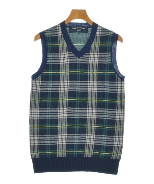 COMME des GARCONS HOMME(コムデギャルソンオム)ベスト 青 サイズ:M/2200657947446
