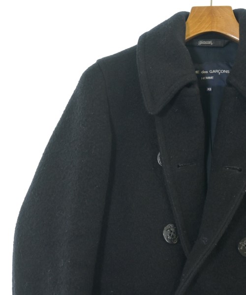 COMME des GARCONS HOMME（コムデギャルソンオム）ピーコート 黒 サイズ:XS メンズ/2200659061034