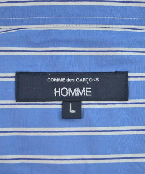 COMME des GARCONS HOMME（コムデギャルソンオム）カジュアルシャツ 青 サイズ:L メンズ/2200659092052