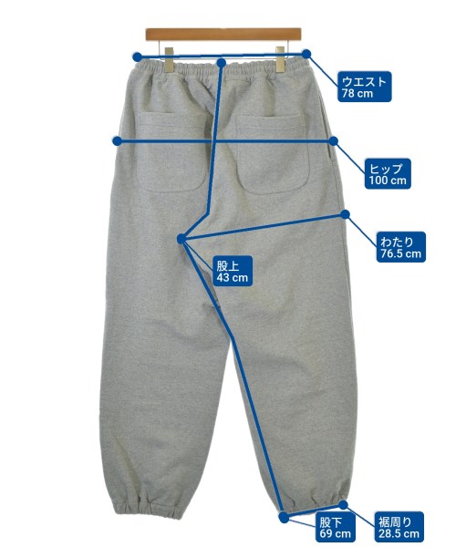 COMME des GARCONS HOMME（コムデギャルソンオム）スウェットパンツ グレー サイズ:L メンズ/2200659092083