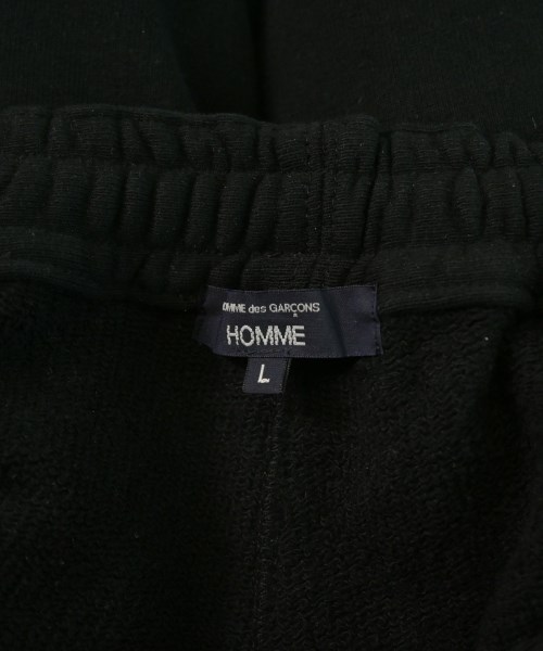 COMME des GARCONS HOMME（コムデギャルソンオム）スウェットパンツ 黒 サイズ:L メンズ/2200659092090