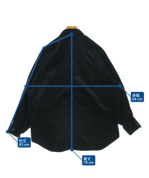 COMME des GARCONS HOMME（コムデギャルソンオム）カジュアルシャツ 黒 サイズ:S メンズ/2200659770042