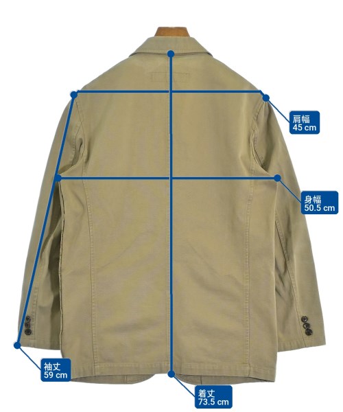 COMME des GARCONS HOMME（コムデギャルソンオム）カジュアルジャケット カーキ サイズ:S メンズ/2200711272026