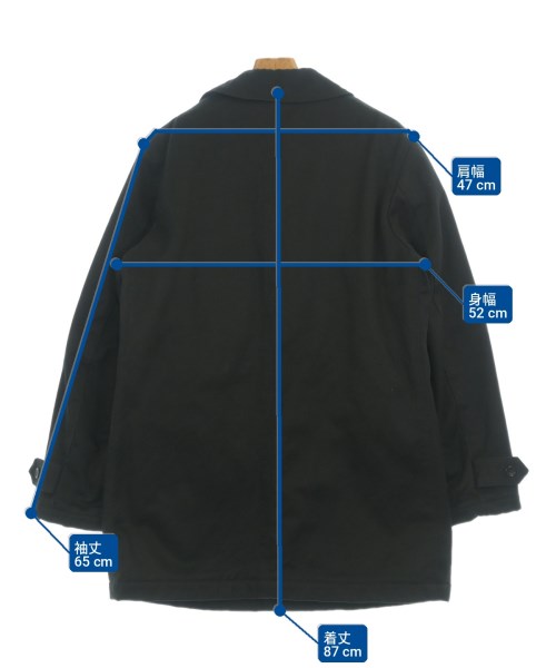 COMME des GARCONS HOMME（コムデギャルソンオム）ステンカラーコート 黒 サイズ:M メンズ/2200708890110