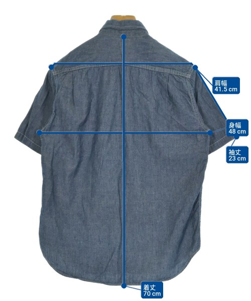 COMME des GARCONS HOMME（コムデギャルソンオム）カジュアルシャツ 紺 サイズ:SS メンズ/2200712197014