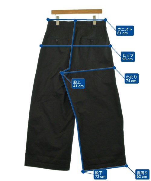 COMME des GARCONS HOMME（コムデギャルソンオム）チノパン 黒 サイズ:S メンズ/2200715645017