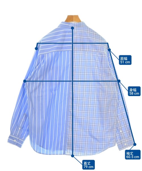 COMME des GARCONS HOMME（コムデギャルソンオム）カジュアルシャツ 青 サイズ:M メンズ/2200714072067