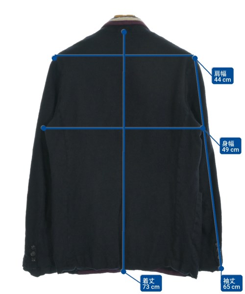 COMME des GARCONS HOMME（コムデギャルソンオム）カジュアルジャケット 黒 サイズ:M メンズ/2200712020183