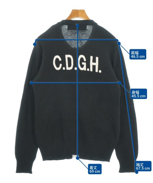 COMME des GARCONS HOMME（コムデギャルソンオム）カーディガン 黒 サイズ:M メンズ/2200712514033