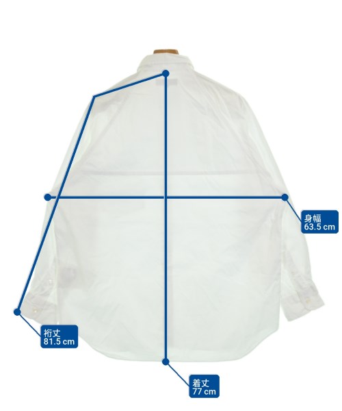 COMME des GARCONS HOMME（コムデギャルソンオム）カジュアルシャツ 白 サイズ:S メンズ/2200715240151