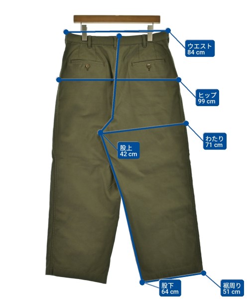 COMME des GARCONS HOMME（コムデギャルソンオム）チノパン カーキ サイズ:M メンズ/2200718038014