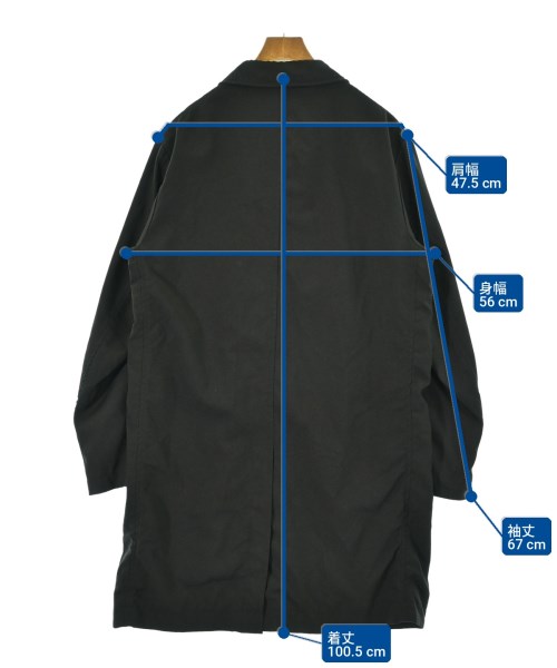 COMME des GARCONS HOMME（コムデギャルソンオム）ステンカラーコート 黒 サイズ:M メンズ/2200719385056
