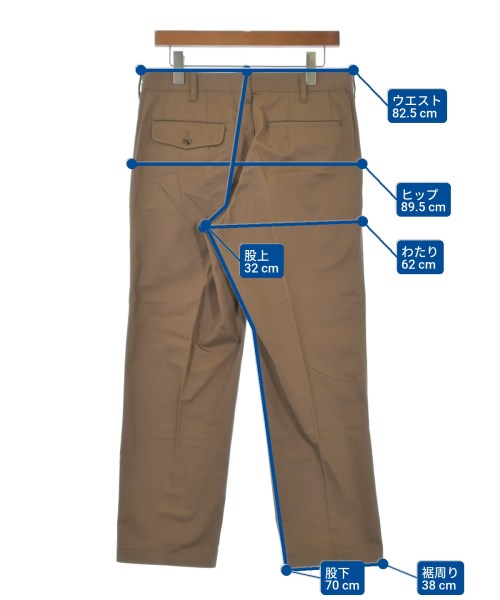 COMME des GARCONS HOMME（コムデギャルソンオム）スラックス 茶 サイズ:M メンズ/2200647125090