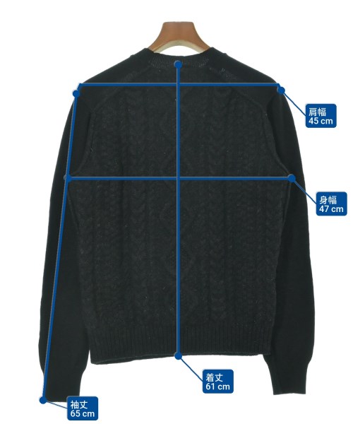 COMME des GARCONS HOMME（コムデギャルソンオム）ニット・セーター 黒 サイズ:M メンズ/2200637542074
