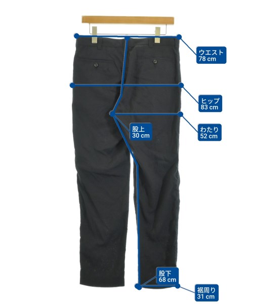COMME des GARCONS HOMME（コムデギャルソンオム）スラックス 黒 サイズ:S メンズ/2200647614020