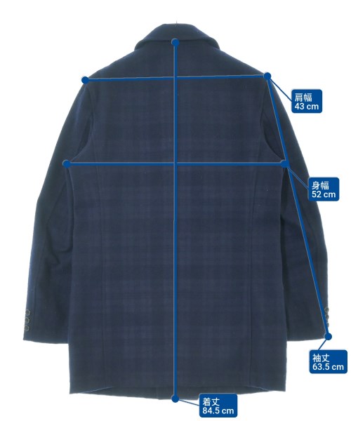 COMME des GARCONS HOMME（コムデギャルソンオム）ピーコート 紺 サイズ:M メンズ/2200648321019