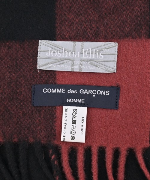 COMME des GARCONS HOMME（コムデギャルソンオム）マフラー 赤 サイズ:- メンズ/2200650007192