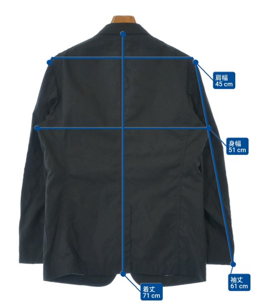 COMME des GARCONS HOMME（コムデギャルソンオム）カジュアルジャケット 黒 サイズ:M メンズ/2200639335148