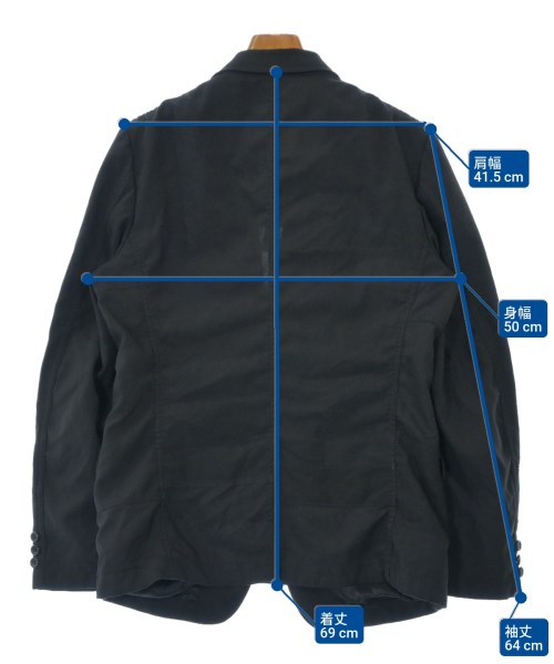 COMME des GARCONS HOMME（コムデギャルソンオム）カジュアルジャケット 黒 サイズ:S メンズ/2200639335162