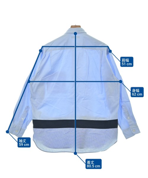 COMME des GARCONS HOMME（コムデギャルソンオム）カジュアルシャツ 青 サイズ:M メンズ/2200640925062