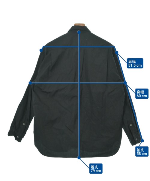COMME des GARCONS HOMME（コムデギャルソンオム）カジュアルシャツ 黒 サイズ:S メンズ/2200650185043